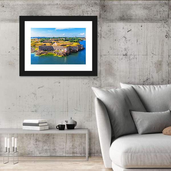 Suomenlinna Sveaborg Sea Fortress In Helsinki Canvas Wall Art-3 Horizontal-Gallery Wrap-25" x 16"-Tiaracle