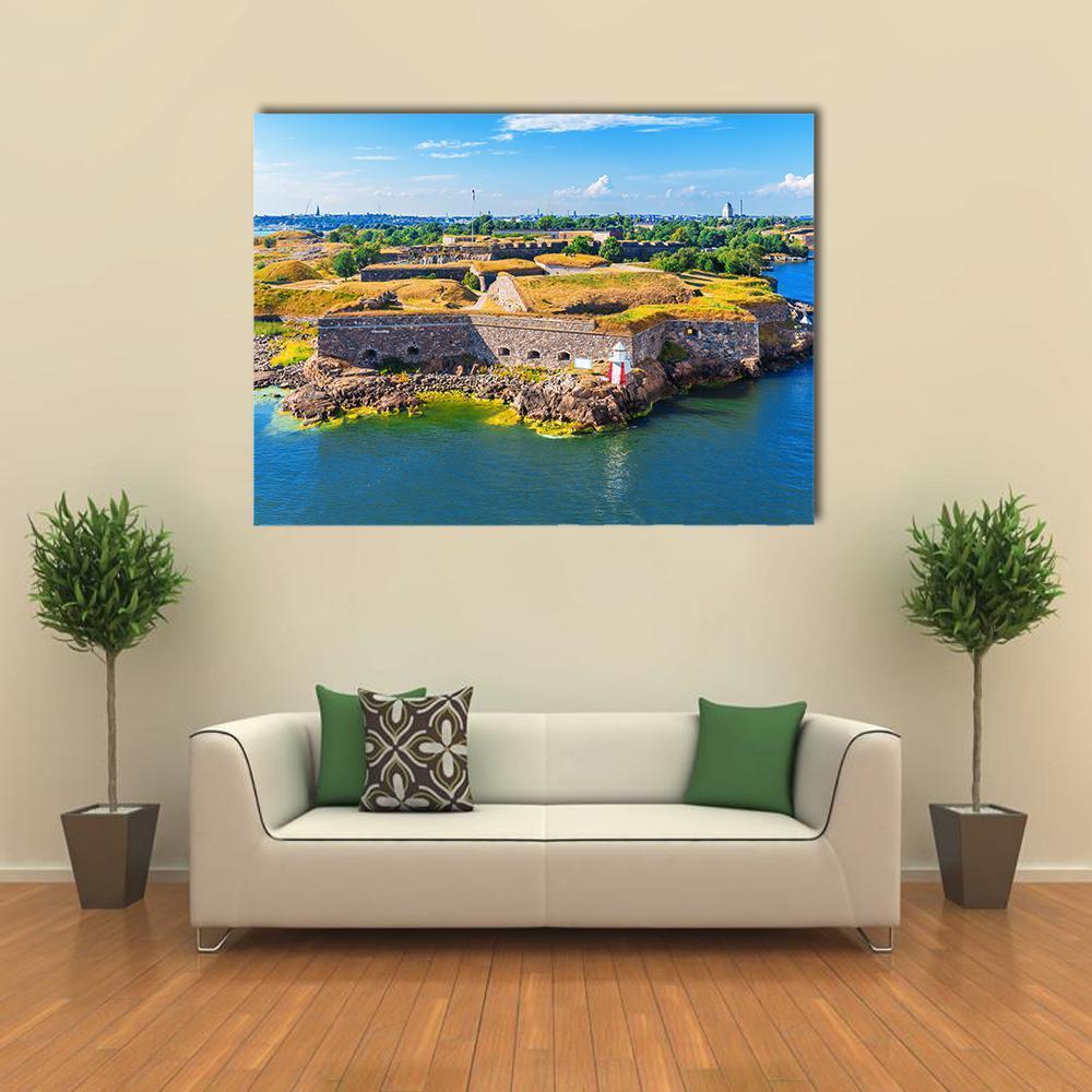 Suomenlinna Sveaborg Sea Fortress In Helsinki Canvas Wall Art-4 Horizontal-Gallery Wrap-34" x 24"-Tiaracle