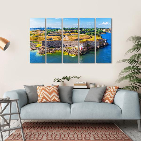 Suomenlinna Sveaborg Sea Fortress In Helsinki Canvas Wall Art-5 Horizontal-Gallery Wrap-22" x 12"-Tiaracle