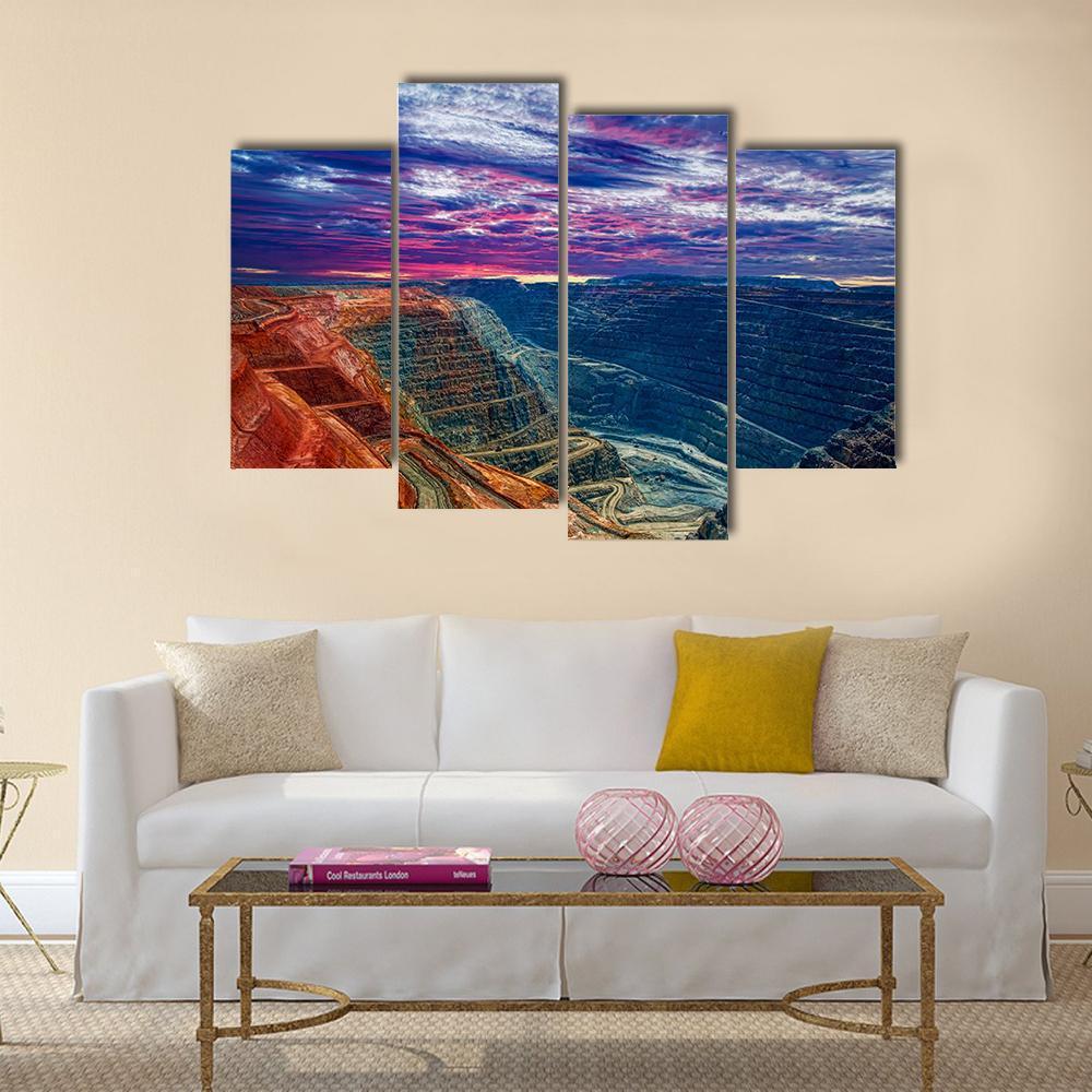 Super Pit Kalgoorlie Canvas Wall Art-4 Pop-Gallery Wrap-50" x 32"-Tiaracle