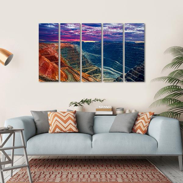 Super Pit Kalgoorlie Canvas Wall Art-5 Horizontal-Gallery Wrap-22" x 12"-Tiaracle