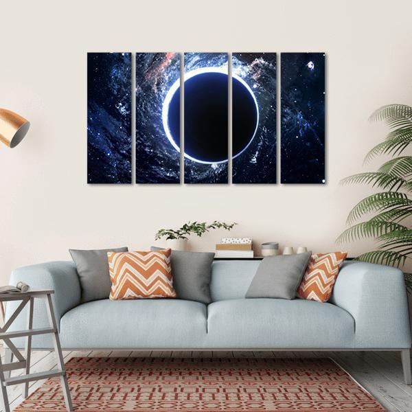 Supermassive Black Hole Canvas Wall Art-1 Piece-Gallery Wrap-36" x 24"-Tiaracle