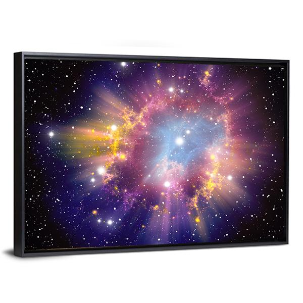 Supernova Explosion Canvas Wall Art-3 Horizontal-Gallery Wrap-25" x 16"-Tiaracle