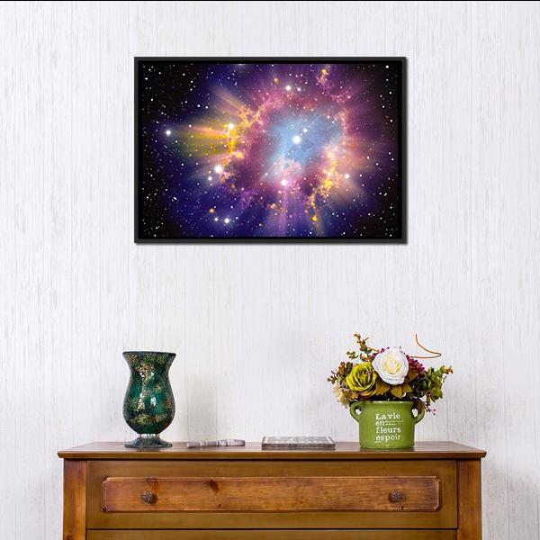 Supernova Explosion Canvas Wall Art-3 Horizontal-Gallery Wrap-25" x 16"-Tiaracle