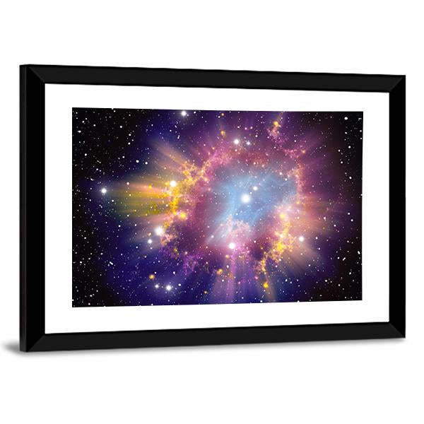 Supernova Explosion Canvas Wall Art-3 Horizontal-Gallery Wrap-25" x 16"-Tiaracle