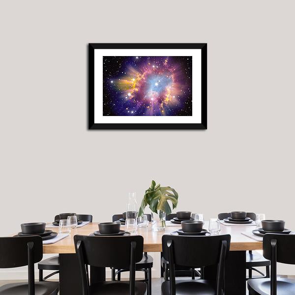 Supernova Explosion Canvas Wall Art-1 Piece-Framed Print-20" x 16"-Tiaracle