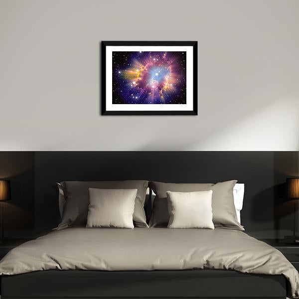 Supernova Explosion Canvas Wall Art-3 Horizontal-Gallery Wrap-25" x 16"-Tiaracle