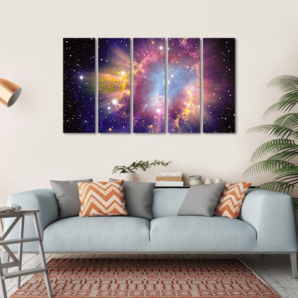 Supernova Explosion Canvas Wall Art-5 Horizontal-Gallery Wrap-22" x 12"-Tiaracle
