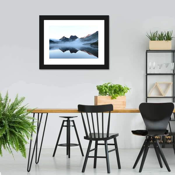 Surface Of Dove Lake Canvas Wall Art-3 Horizontal-Gallery Wrap-25" x 16"-Tiaracle