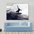 Surfer Riding The Waves Canvas Wall Art-1 Piece-Gallery Wrap-36" x 24"-Tiaracle