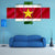 Suriname Waving Flag Canvas Wall Art-1 Piece-Gallery Wrap-48" x 32"-Tiaracle