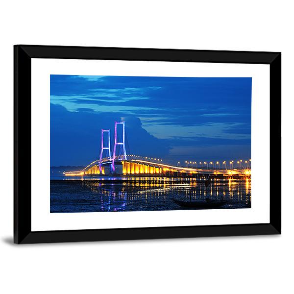 Surmadu Bridge Canvas Wall Art-3 Horizontal-Gallery Wrap-25" x 16"-Tiaracle