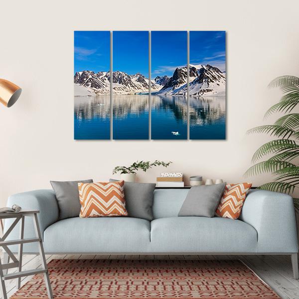 Svalbarden Islands Fjords Canvas Wall Art-4 Horizontal-Gallery Wrap-34" x 24"-Tiaracle