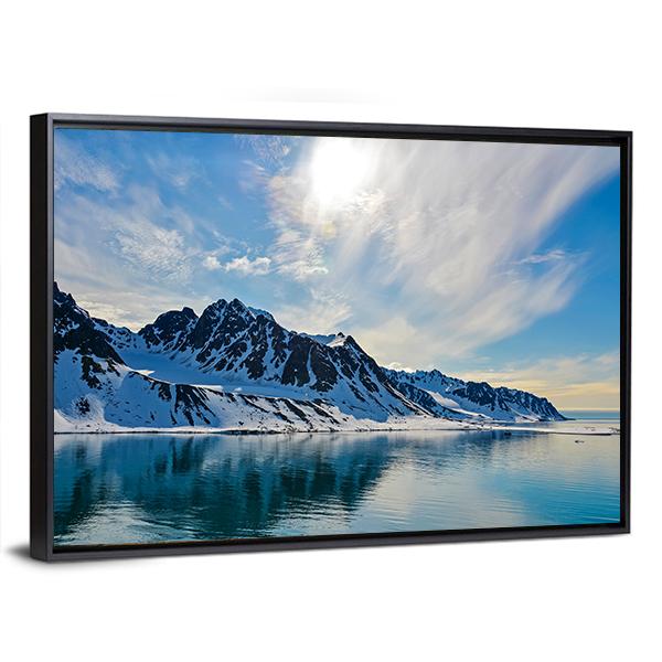 Svalbarden Islands fjords Canvas Wall Art-3 Horizontal-Gallery Wrap-25" x 16"-Tiaracle