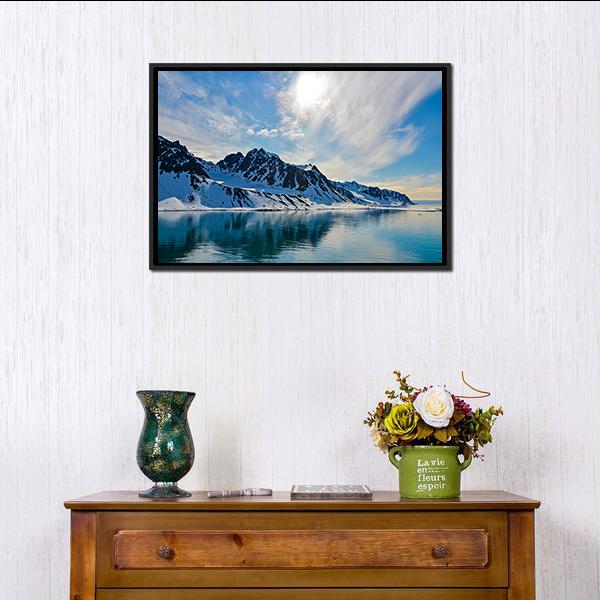 Svalbarden Islands fjords Canvas Wall Art-3 Horizontal-Gallery Wrap-25" x 16"-Tiaracle