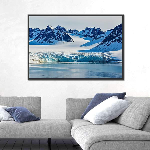 Svalbarden Islands Fjords Canvas Wall Art-3 Horizontal-Gallery Wrap-25" x 16"-Tiaracle