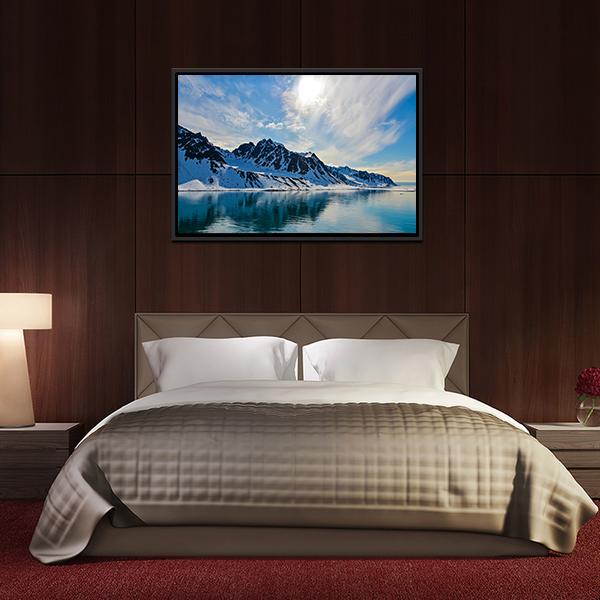 Svalbarden Islands fjords Canvas Wall Art-3 Horizontal-Gallery Wrap-25" x 16"-Tiaracle