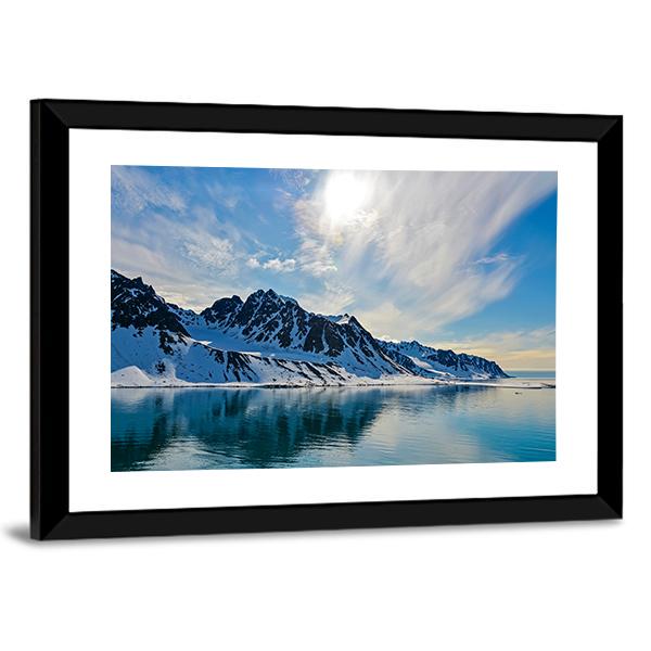 Svalbarden Islands fjords Canvas Wall Art-3 Horizontal-Gallery Wrap-25" x 16"-Tiaracle