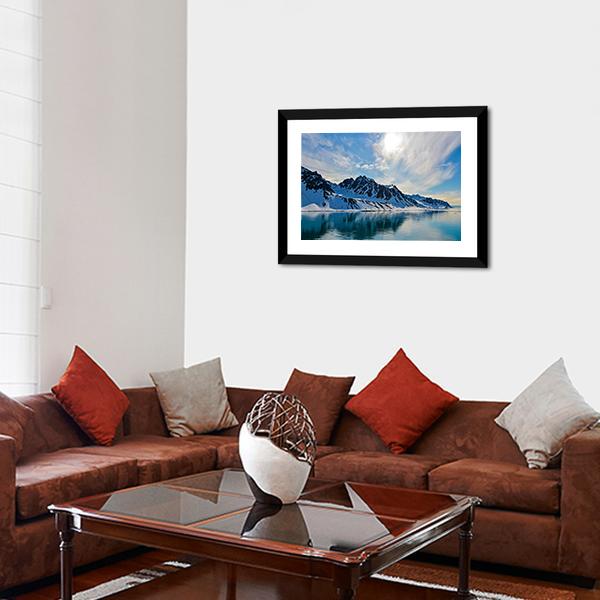 Svalbarden Islands fjords Canvas Wall Art-3 Horizontal-Gallery Wrap-25" x 16"-Tiaracle