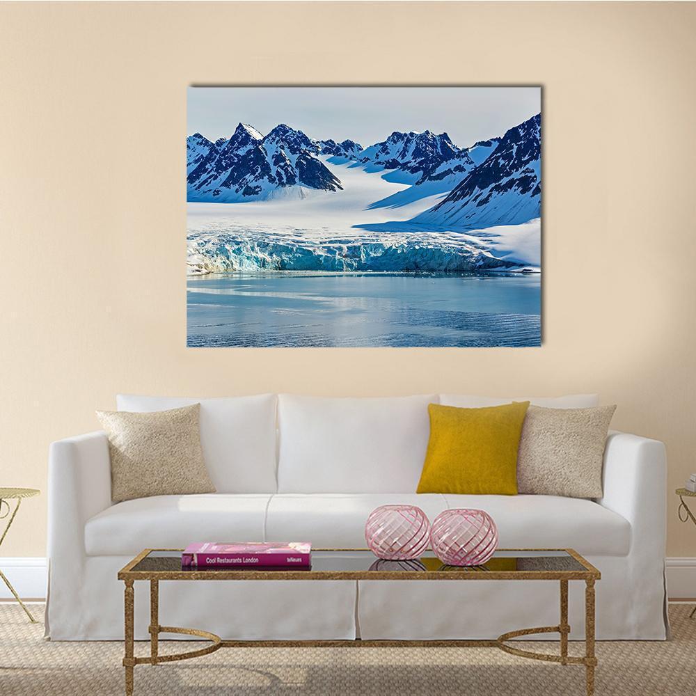 Svalbarden Islands Fjords Canvas Wall Art-1 Piece-Gallery Wrap-48" x 32"-Tiaracle