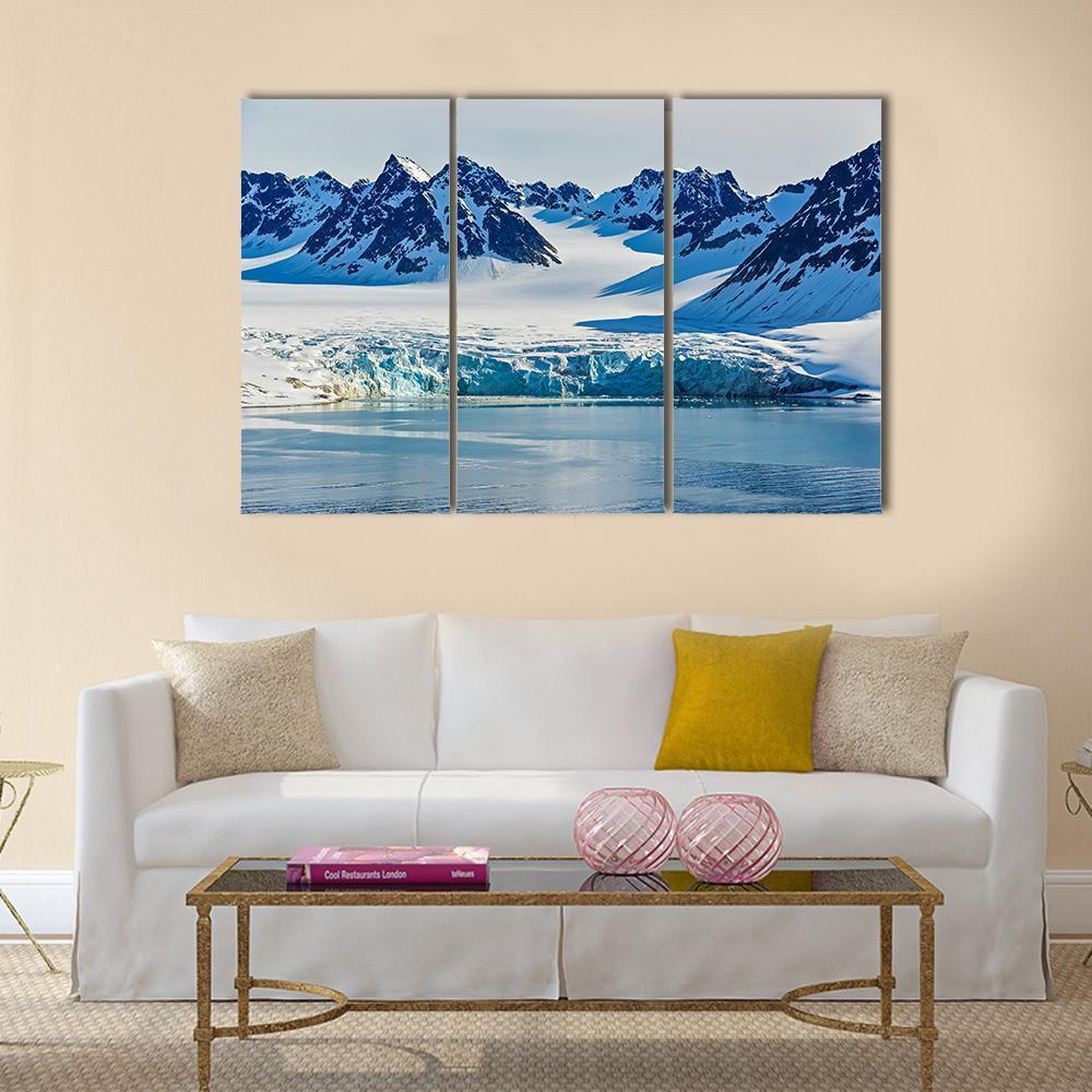 Svalbarden Islands Fjords Canvas Wall Art-3 Horizontal-Gallery Wrap-37" x 24"-Tiaracle