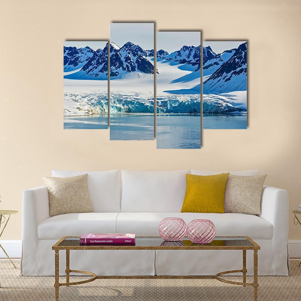 Svalbarden Islands Fjords Canvas Wall Art-4 Pop-Gallery Wrap-50" x 32"-Tiaracle