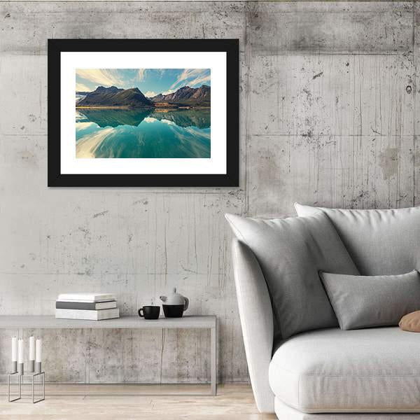Svartisen Glacier In Norway Canvas Wall Art-3 Horizontal-Gallery Wrap-25" x 16"-Tiaracle