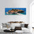 Sveti Stefan Island In Daylight Panoramic Canvas Wall Art-3 Piece-25" x 08"-Tiaracle
