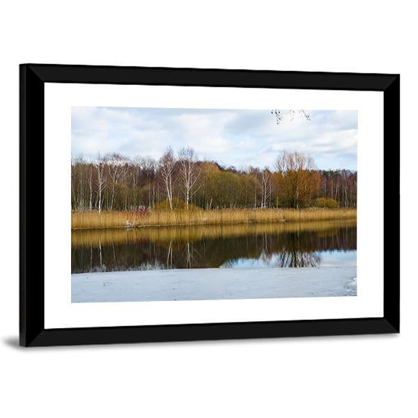 Svisloch River Flows In Minsk Canvas Wall Art-3 Horizontal-Gallery Wrap-25" x 16"-Tiaracle