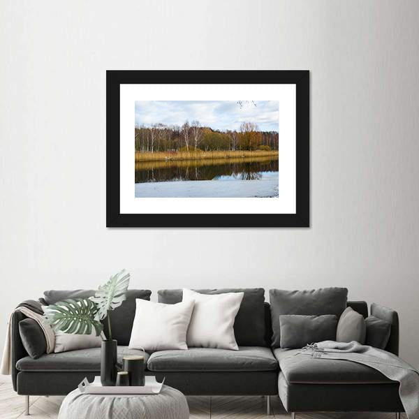 Svisloch River Flows In Minsk Canvas Wall Art-3 Horizontal-Gallery Wrap-25" x 16"-Tiaracle