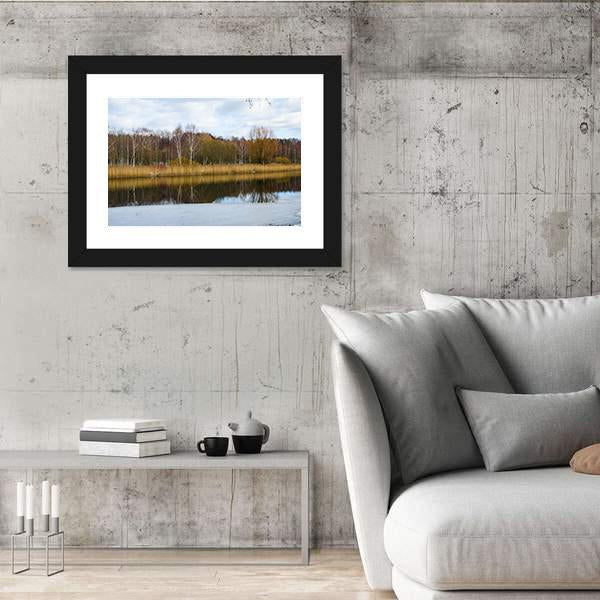 Svisloch River Flows In Minsk Canvas Wall Art-3 Horizontal-Gallery Wrap-25" x 16"-Tiaracle
