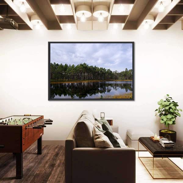 Swamp Viru Raba In Estonia Canvas Wall Art-3 Horizontal-Gallery Wrap-25" x 16"-Tiaracle