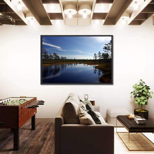 Swamp Viru Raba In Estonia Canvas Wall Art-3 Horizontal-Gallery Wrap-25" x 16"-Tiaracle