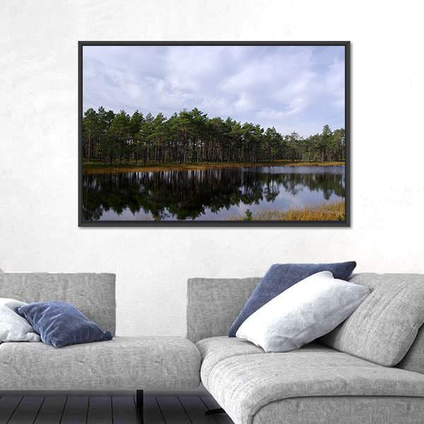 Swamp Viru Raba In Estonia Canvas Wall Art-3 Horizontal-Gallery Wrap-25" x 16"-Tiaracle