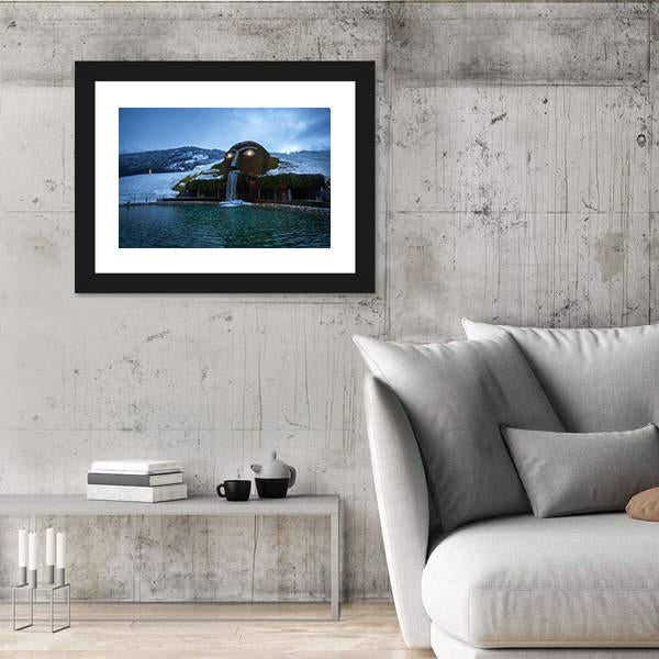 Swarovski Crystal Worlds Museum In Austria Panoramic Canvas Wall Art-1 Piece-36" x 12"-Tiaracle