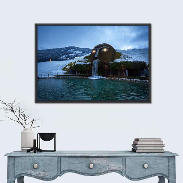 Swarovski Crystal Worlds Museum In Austria Panoramic Canvas Wall Art-1 Piece-36" x 12"-Tiaracle