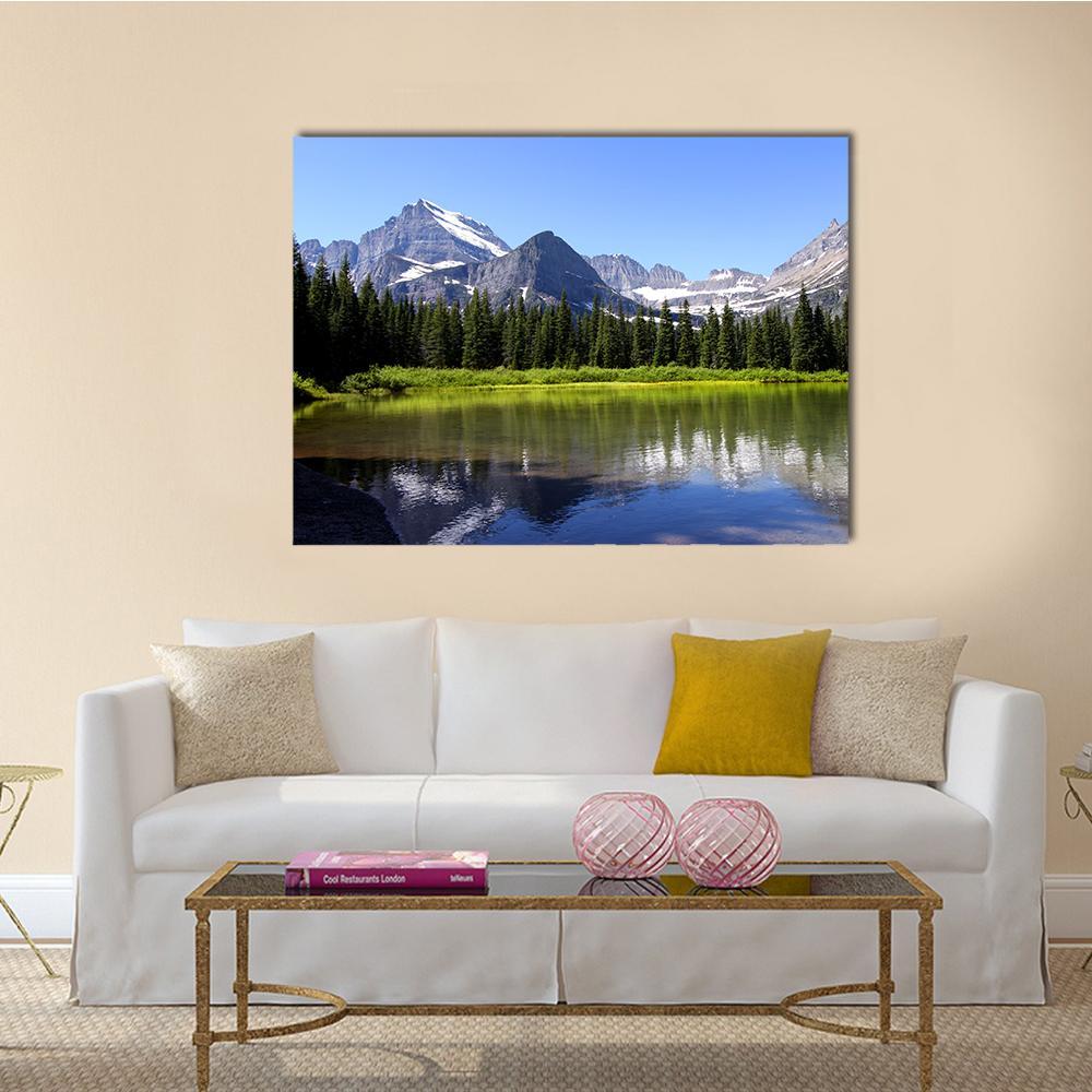 Swift Current Lake Canvas Wall Art-1 Piece-Gallery Wrap-48" x 32"-Tiaracle