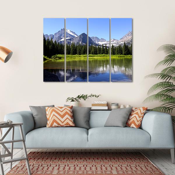 Swift Current Lake Canvas Wall Art-4 Horizontal-Gallery Wrap-34" x 24"-Tiaracle