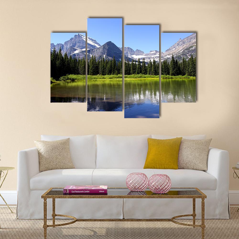 Swift Current Lake Canvas Wall Art-4 Pop-Gallery Wrap-50" x 32"-Tiaracle