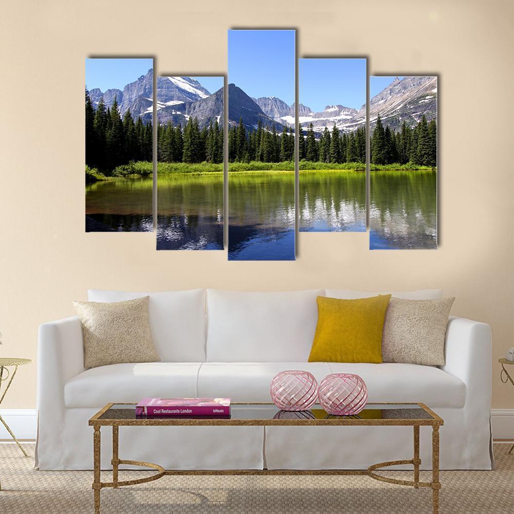 Swift Current Lake Canvas Wall Art-5 Pop-Gallery Wrap-47" x 32"-Tiaracle