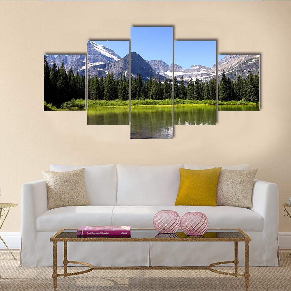 Swift Current Lake Canvas Wall Art-1 Piece-Gallery Wrap-48" x 32"-Tiaracle