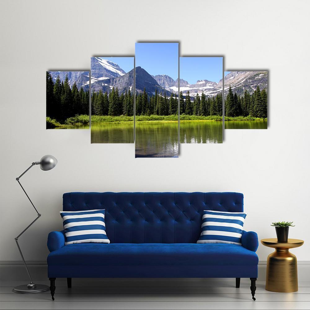 Swift Current Lake Canvas Wall Art-5 Star-Gallery Wrap-62" x 32"-Tiaracle