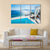 Swimming pool in luxury hotel In Greece Canvas Wall Art-4 Pop-Gallery Wrap-50" x 32"-Tiaracle