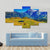 Swiss Alps Mountains Summer Panorama Switzerland Canvas Wall Art-1 Piece-Gallery Wrap-48" x 32"-Tiaracle