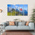Swiss Flag On The Top Of Mannlichen Canvas Wall Art-5 Horizontal-Gallery Wrap-22" x 12"-Tiaracle