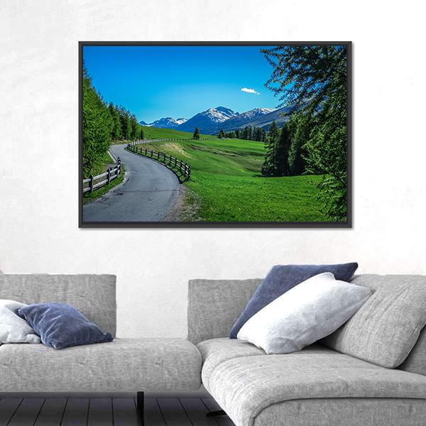 Swiss National Park Canvas Wall Art-3 Horizontal-Gallery Wrap-25" x 16"-Tiaracle