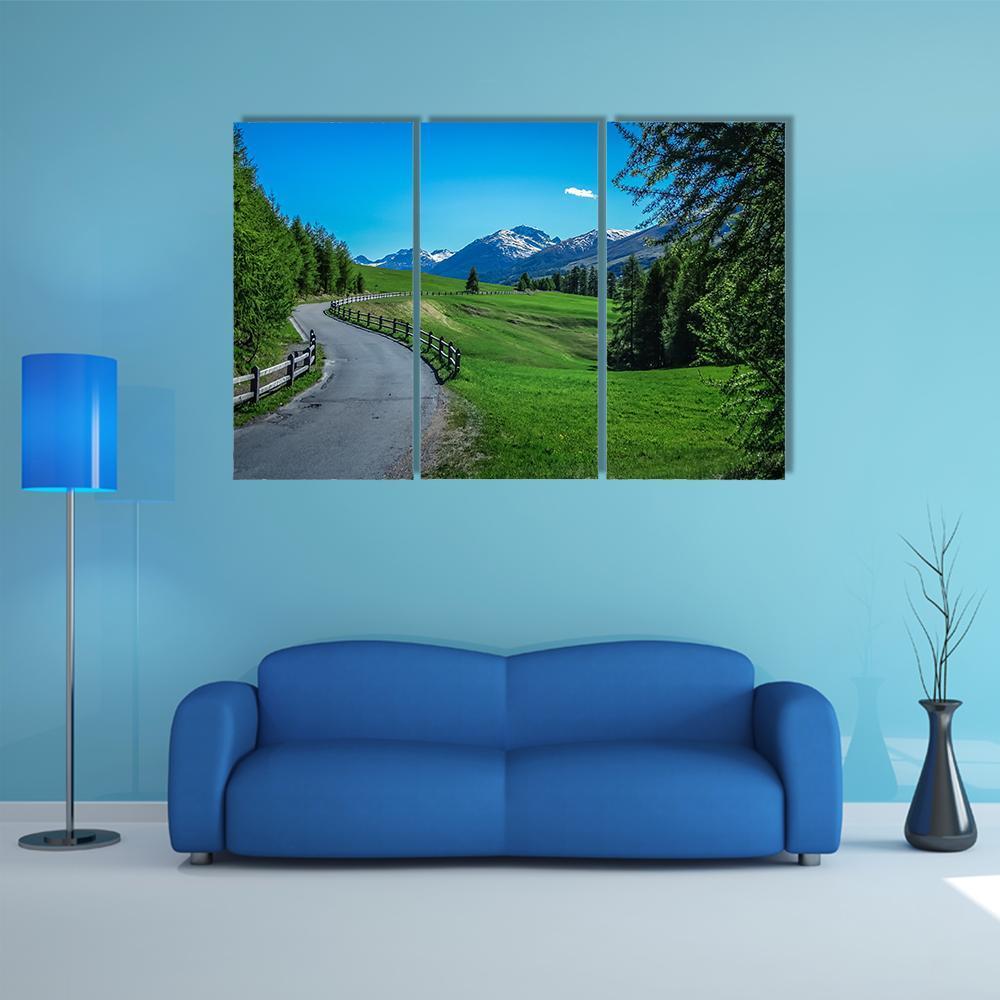 Swiss National Park Canvas Wall Art-3 Horizontal-Gallery Wrap-37" x 24"-Tiaracle