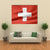 Switzerland Flag Canvas Wall Art-1 Piece-Gallery Wrap-36" x 24"-Tiaracle