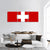 Switzerland Flag Panoramic Canvas Wall Art-3 Piece-25" x 08"-Tiaracle