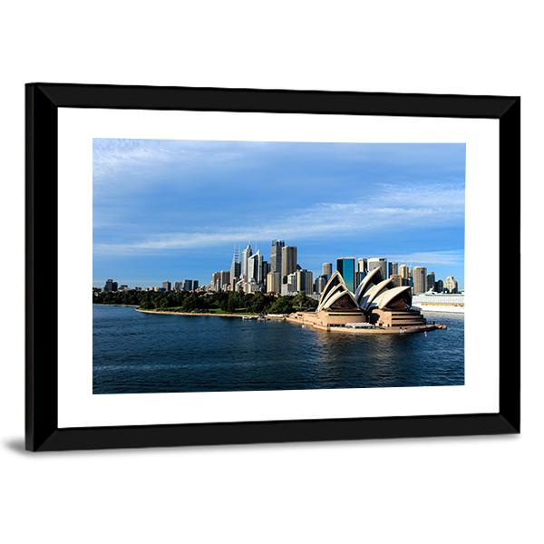 Sydney Australia City Skyline Canvas Wall Art-3 Horizontal-Gallery Wrap-25" x 16"-Tiaracle